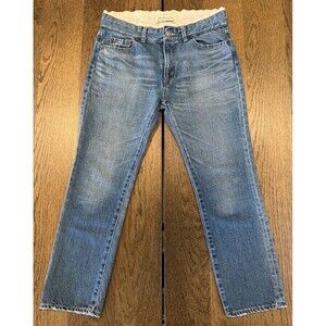 The Golden State Remi Relief Cropped Denim Jeans Women’s Sz M Blue Made In Japan
